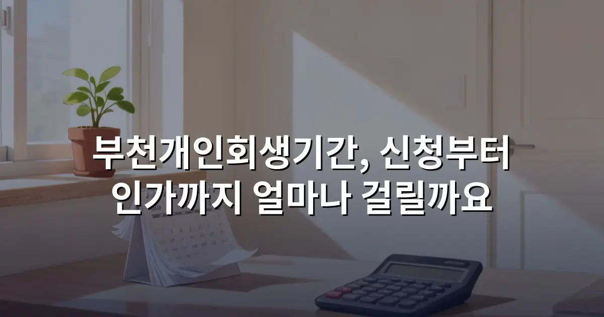 부천개인회생기간, 신청부터 인가까지 얼마나 걸릴까요