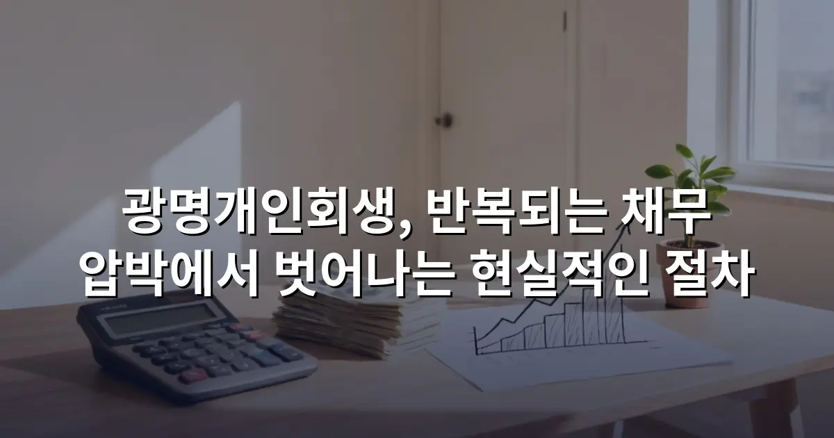 광명개인회생, 반복되는 채무 압박에서 벗어나는 현실적인 절차