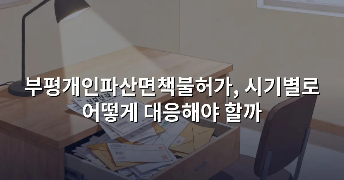 부평개인파산면책불허가, 시기별로 어떻게 대응해야 할까