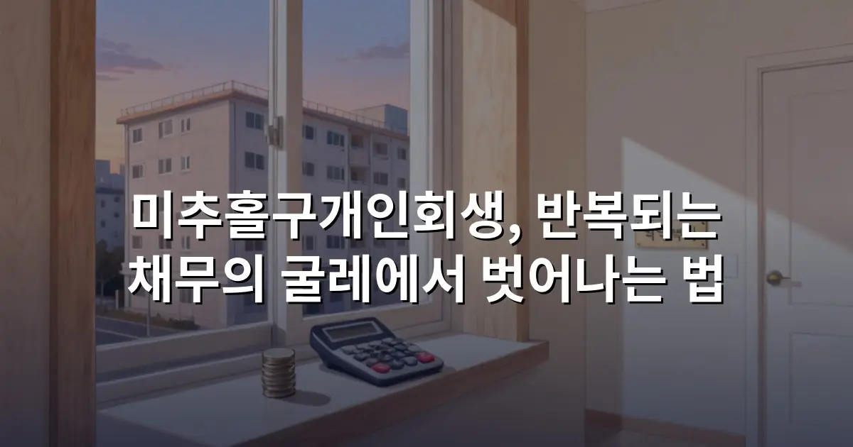 미추홀구개인회생, 반복되는 채무의 굴레에서 벗어나는 법