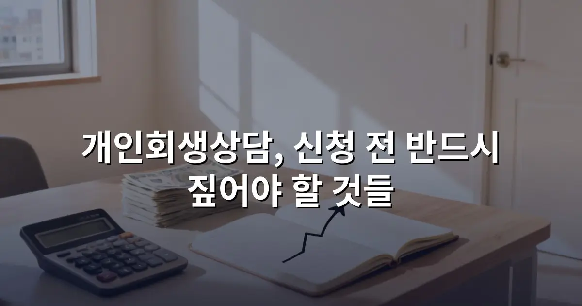 개인회생상담, 신청 전 반드시 짚어야 할 것들
