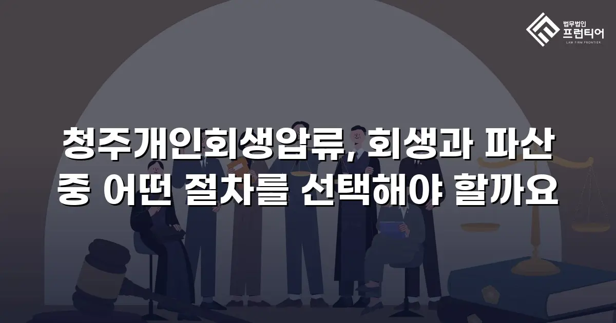 청주개인회생압류, 회생과 파산 중 어떤 절차를 선택해야 할까요