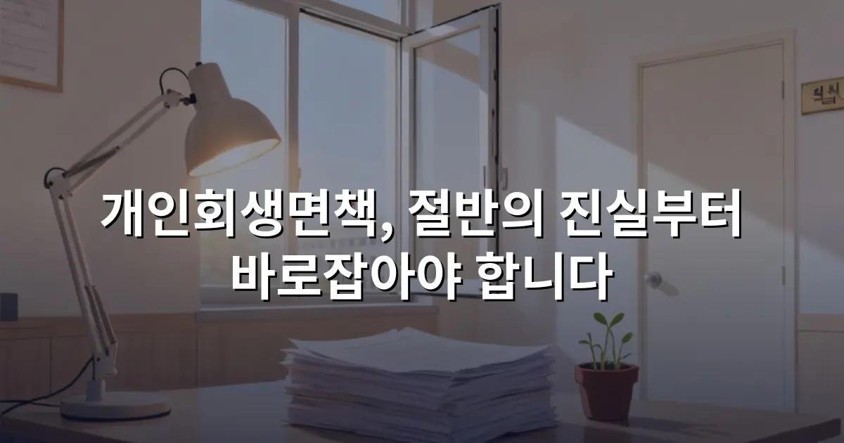 개인회생면책, 절반의 진실부터 바로잡아야 합니다