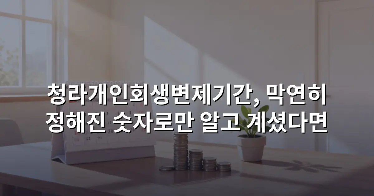 청라개인회생변제기간, 막연히 정해진 숫자로만 알고 계셨다면