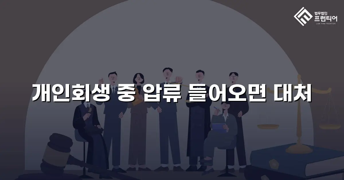 개인회생 중 압류 들어오면 대처