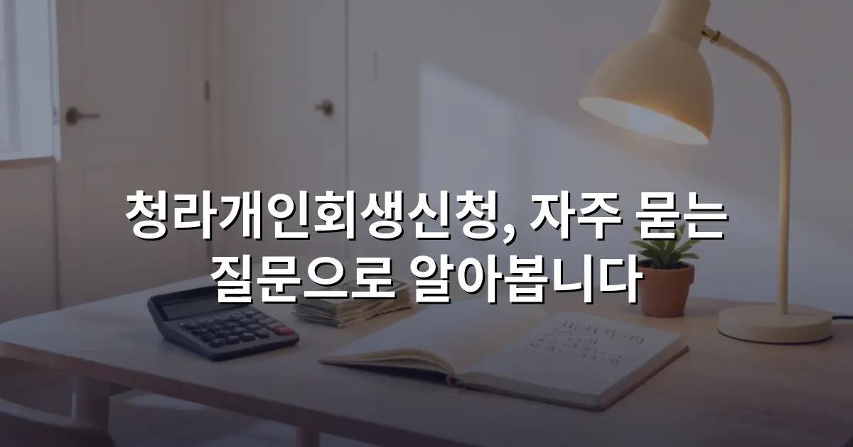 청라개인회생신청, 자주 묻는 질문으로 알아봅니다