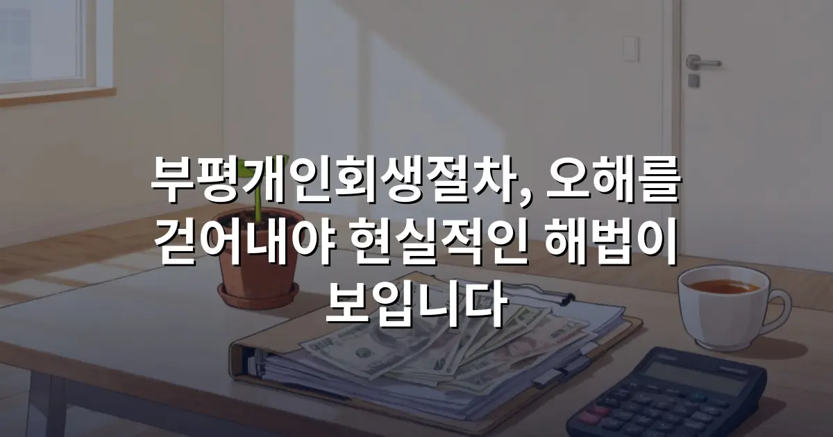 부평개인회생절차, 오해를 걷어내야 현실적인 해법이 보입니다