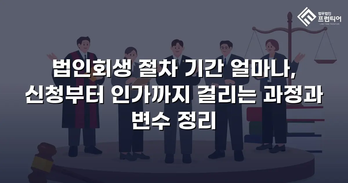 법인회생 절차 기간 얼마나, 신청부터 인가까지 걸리는 과정과 변수 정리