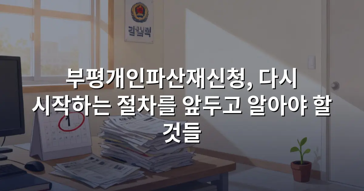부평개인파산재신청, 다시 시작하는 절차를 앞두고 알아야 할 것들