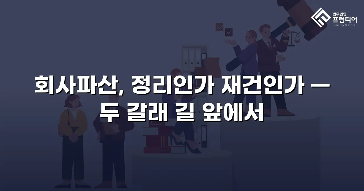 회사파산, 정리인가 재건인가 — 두 갈래 길 앞에서