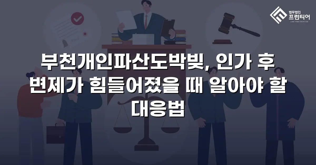 부천개인파산도박빚, 인가 후 변제가 힘들어졌을 때 알아야 할 대응법