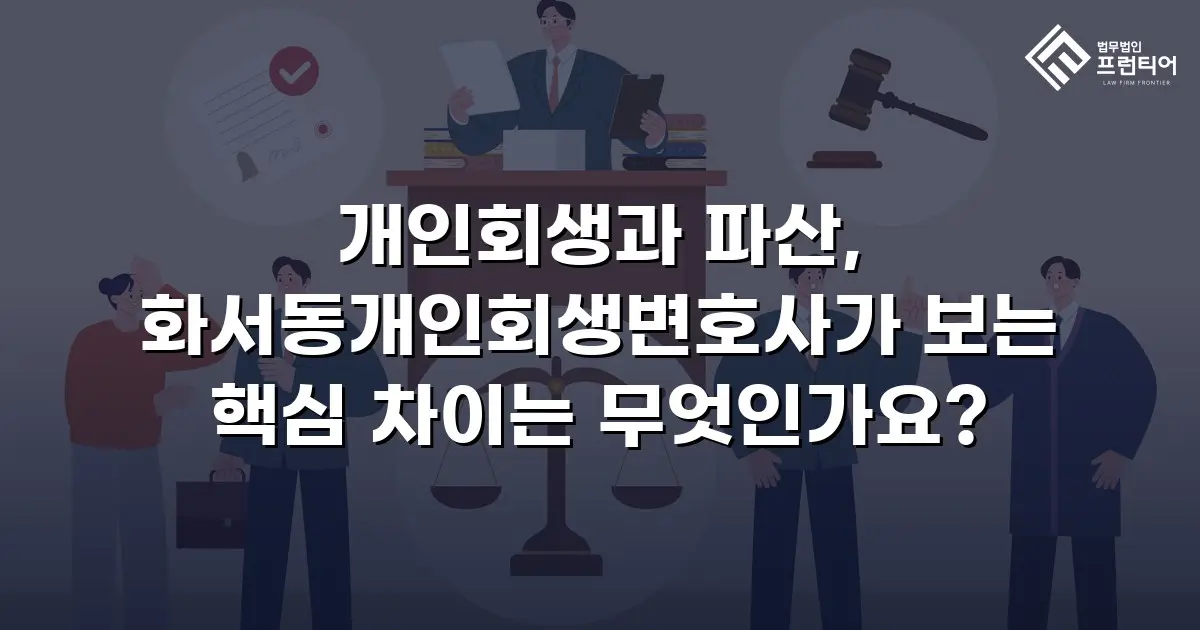 개인회생과 파산, 화서동개인회생변호사가 보는 핵심 차이는 무엇인가요?