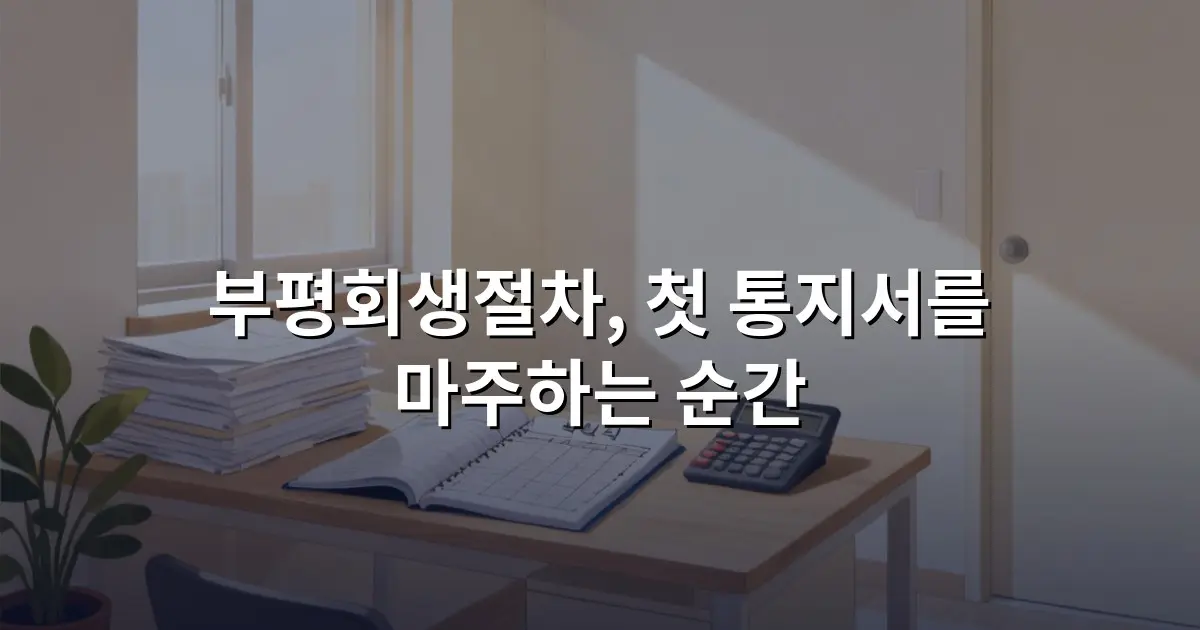 부평회생절차, 첫 통지서를 마주하는 순간