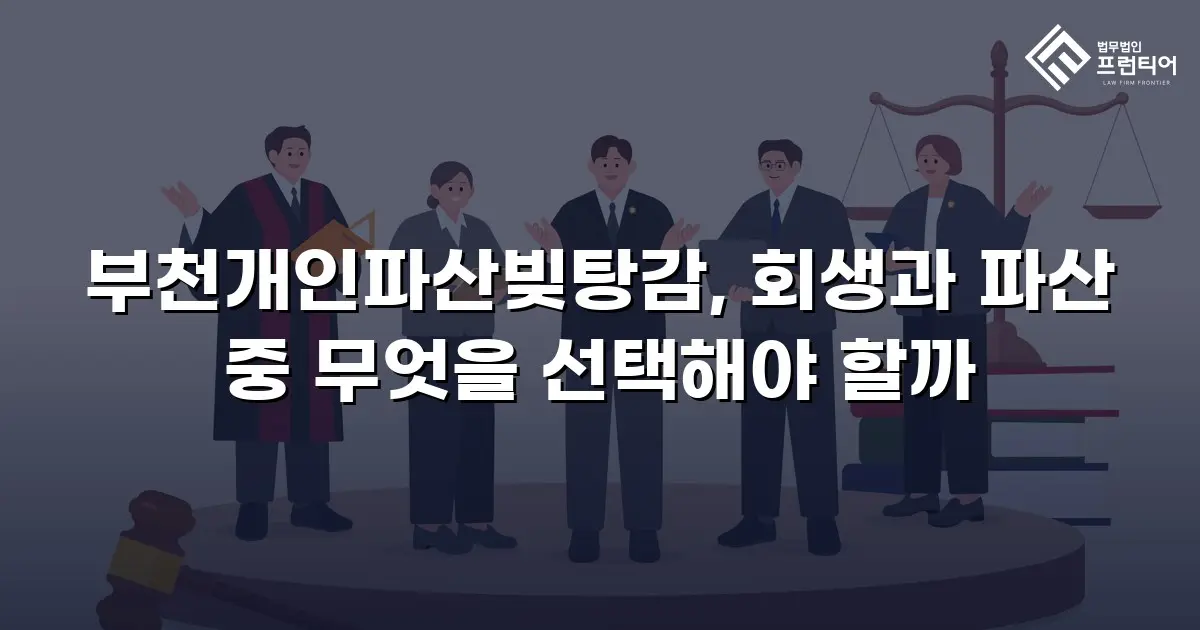 부천개인파산빚탕감, 회생과 파산 중 무엇을 선택해야 할까