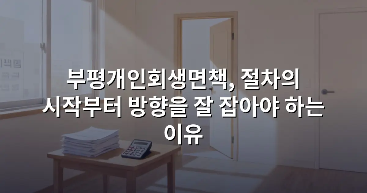 부평개인회생면책, 절차의 시작부터 방향을 잘 잡아야 하는 이유