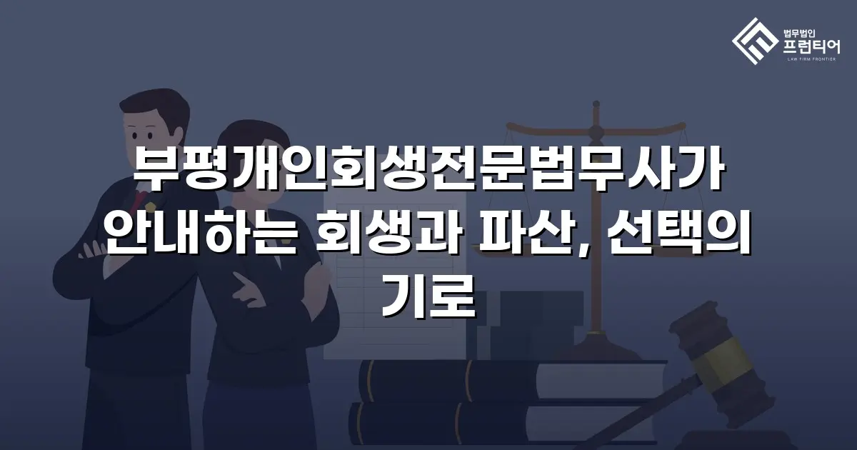 부평개인회생전문법무사가 안내하는 회생과 파산, 선택의 기로
