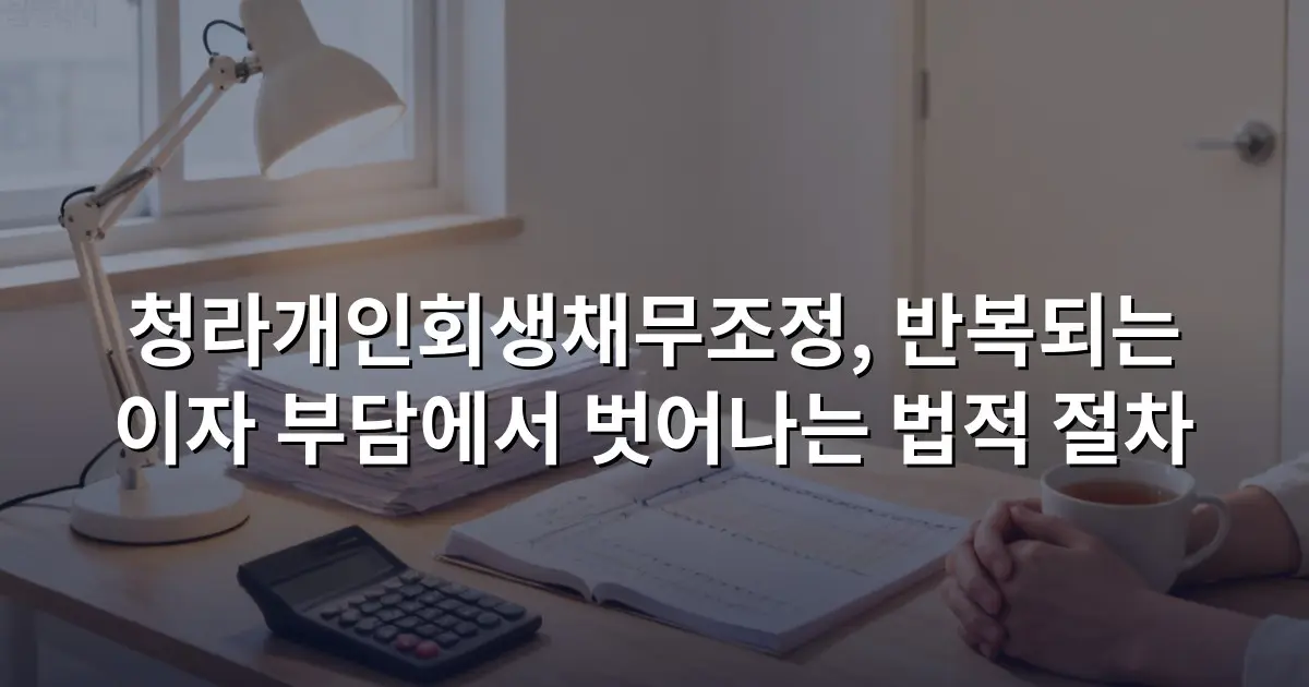 청라개인회생채무조정, 반복되는 이자 부담에서 벗어나는 법적 절차