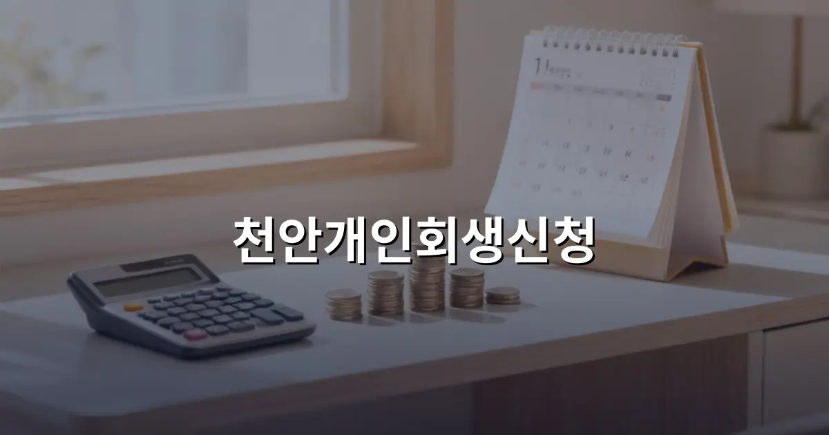 천안개인회생신청
