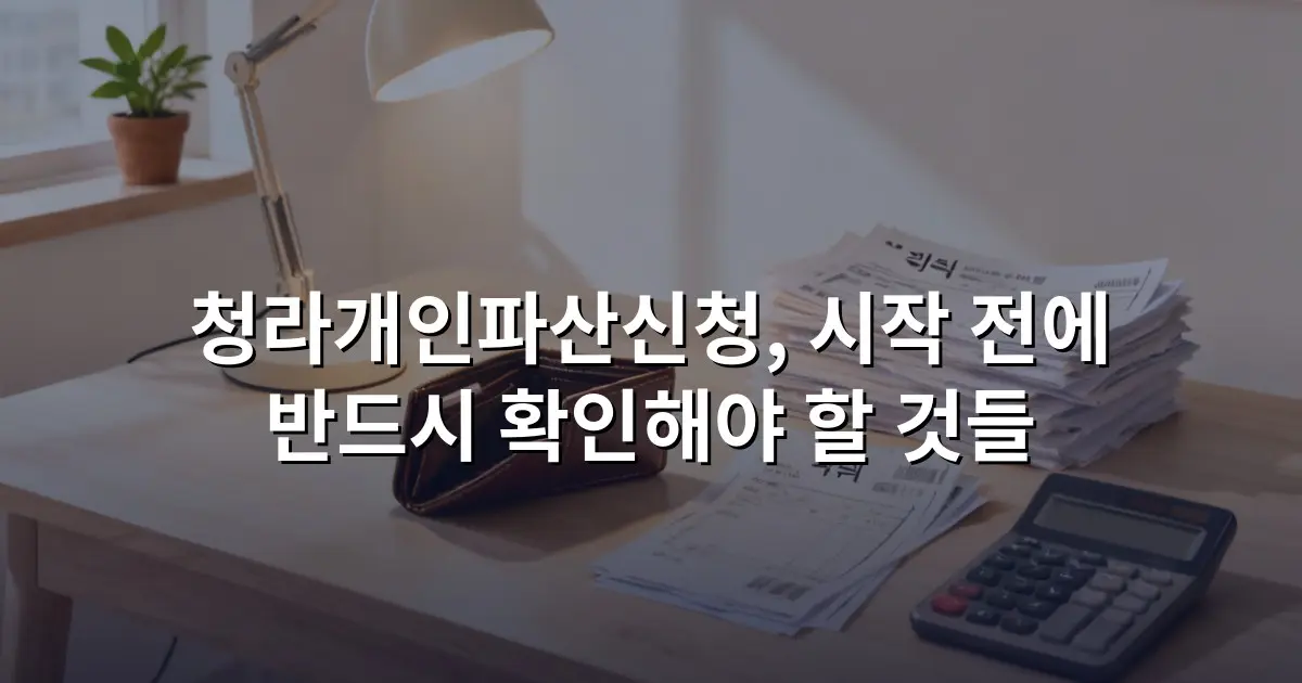청라개인파산신청, 시작 전에 반드시 확인해야 할 것들