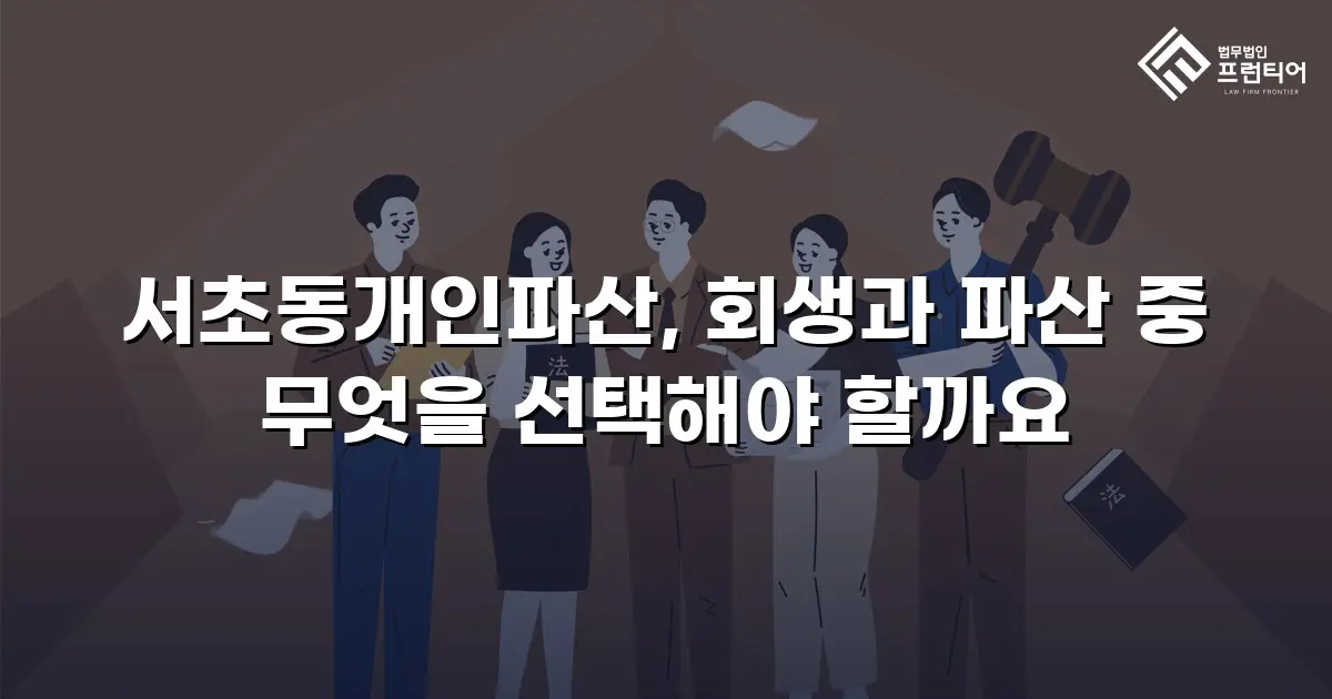 서초동개인파산, 회생과 파산 중 무엇을 선택해야 할까요