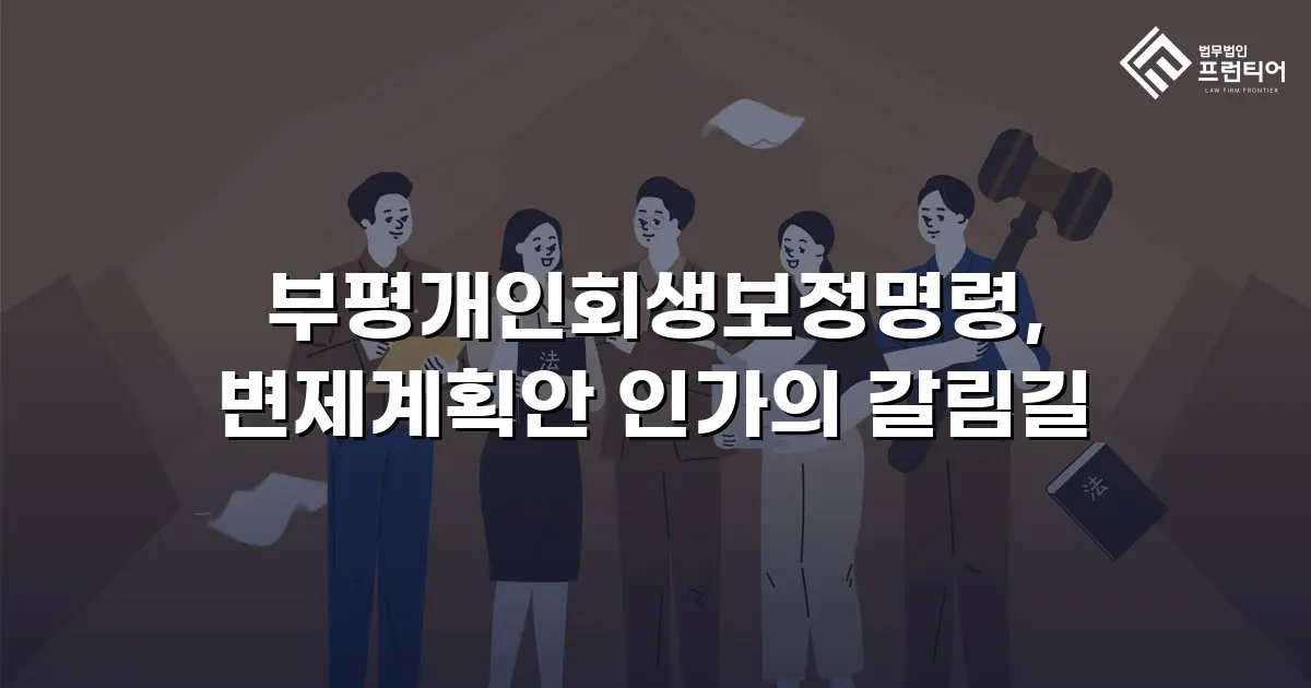 부평개인회생보정명령, 변제계획안 인가의 갈림길