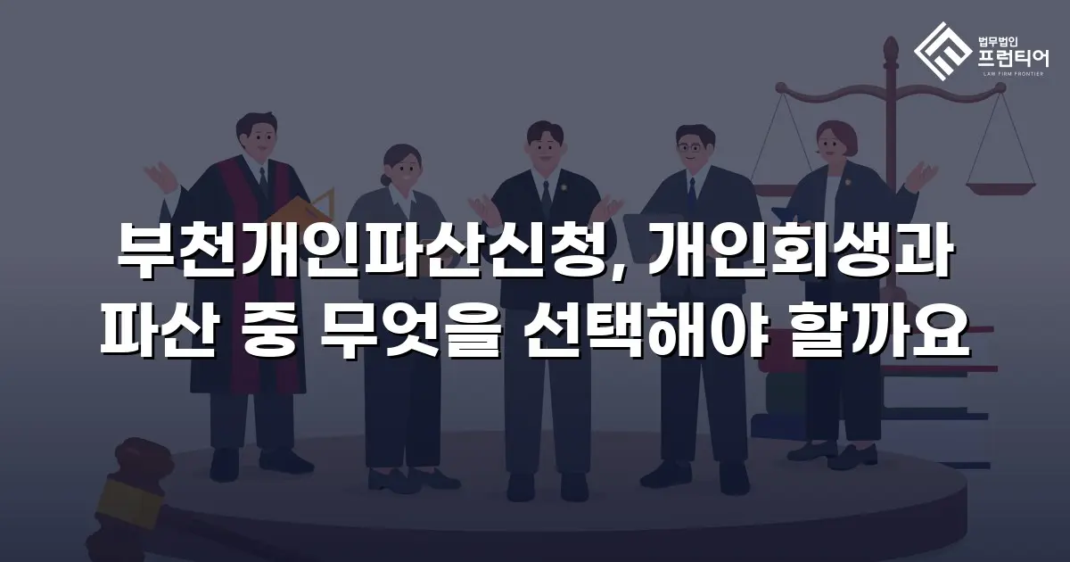 부천개인파산신청, 개인회생과 파산 중 무엇을 선택해야 할까요