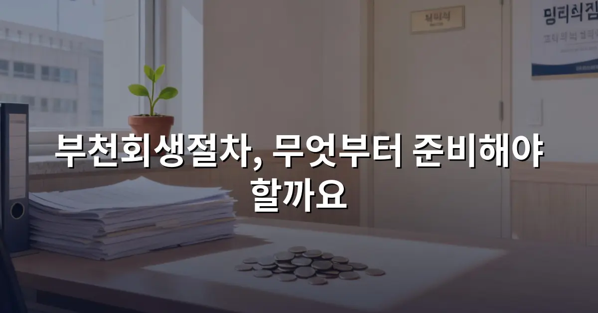 부천회생절차, 무엇부터 준비해야 할까요