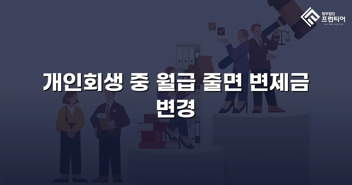 개인회생 중 월급 줄면 변제금 변경