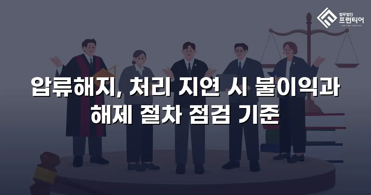 압류해지, 처리 지연 시 불이익과 해제 절차 점검 기준