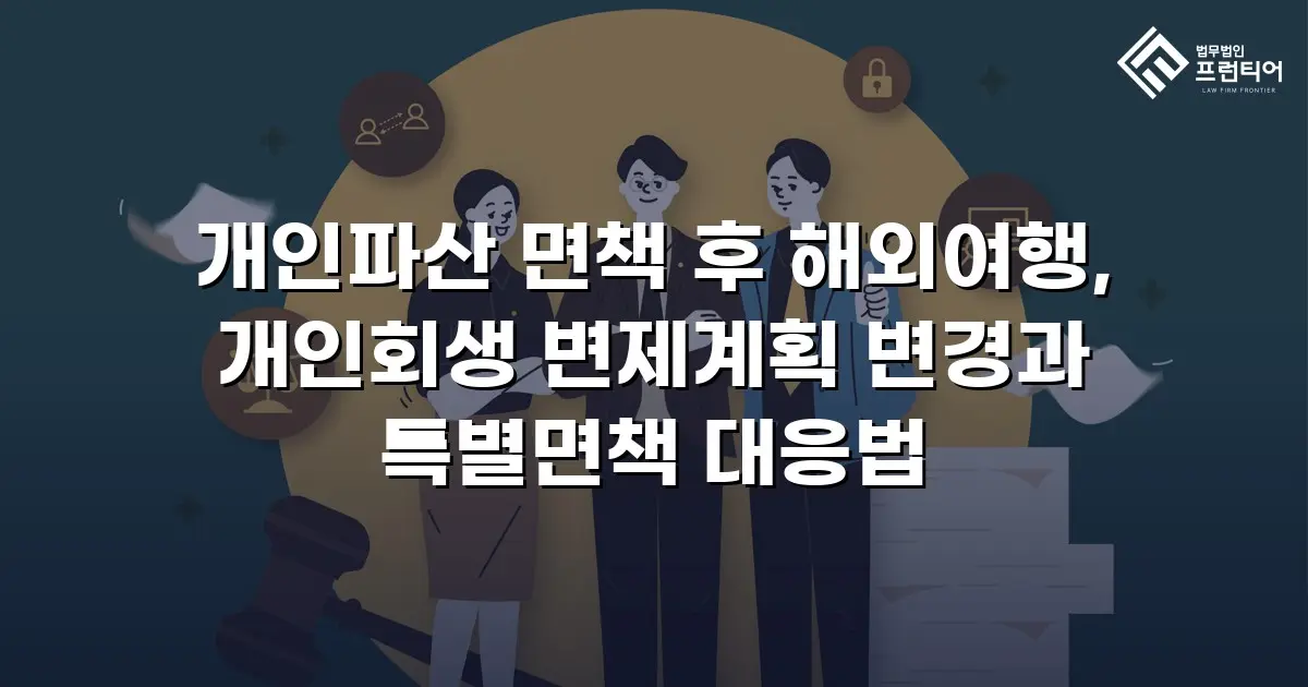 개인파산 면책 후 해외여행, 개인회생 변제계획 변경과 특별면책 대응법