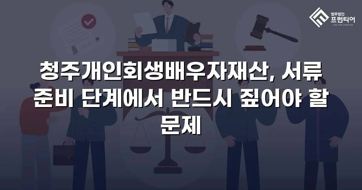 청주개인회생배우자재산, 서류 준비 단계에서 반드시 짚어야 할 문제