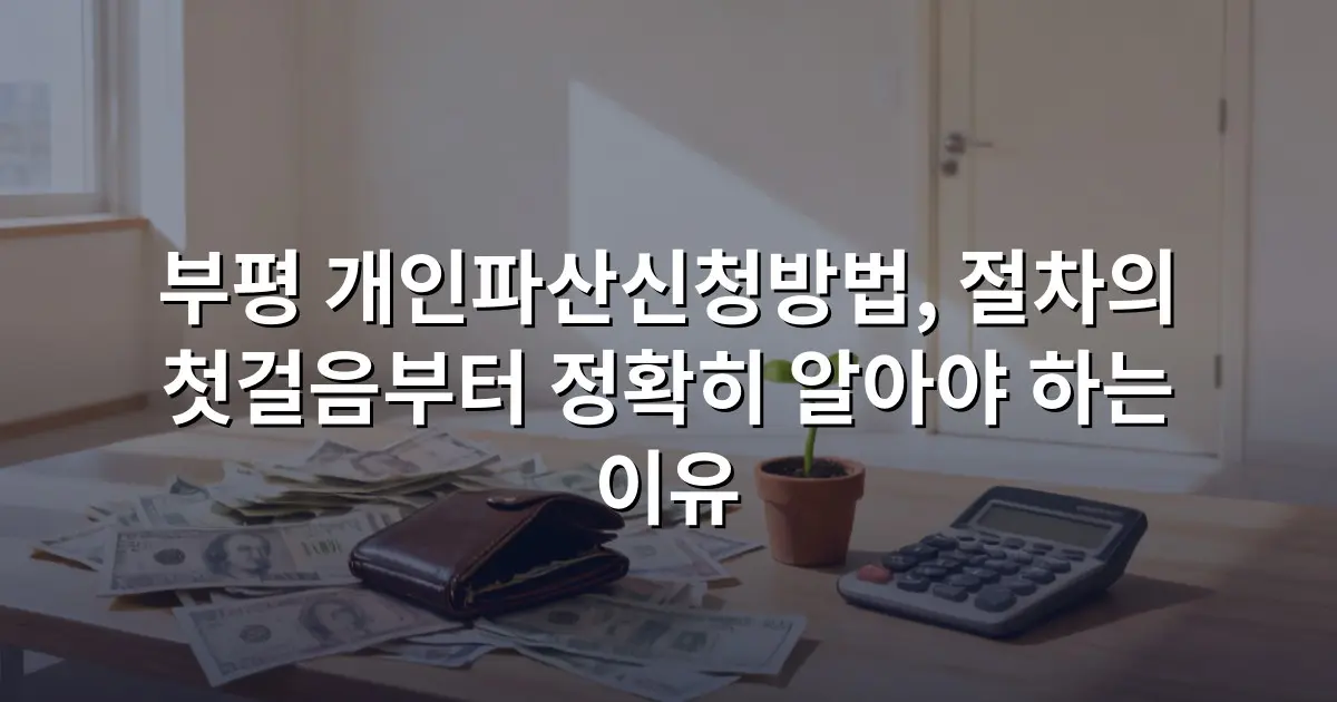 부평 개인파산신청방법, 절차의 첫걸음부터 정확히 알아야 하는 이유