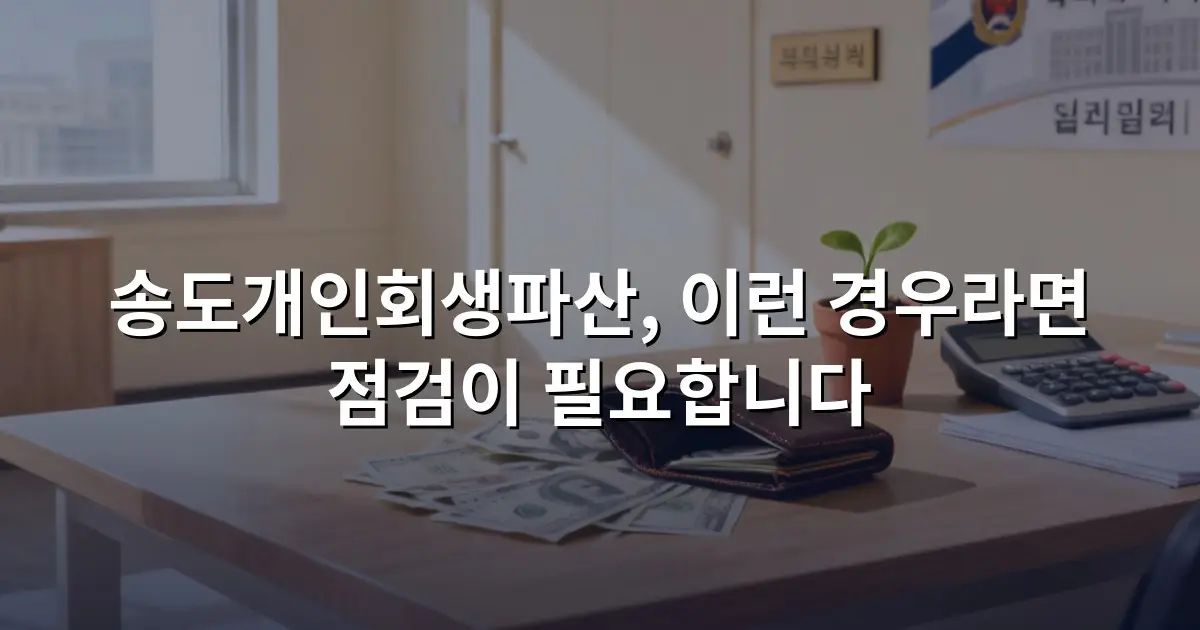 송도개인회생파산, 이런 경우라면 점검이 필요합니다