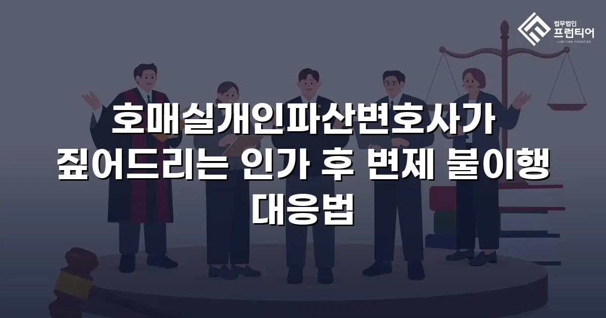 호매실개인파산변호사가 짚어드리는 인가 후 변제 불이행 대응법