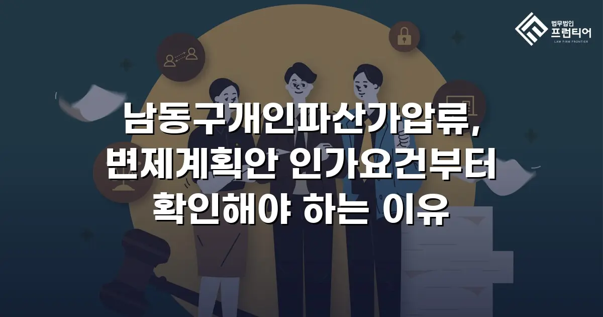 남동구개인파산가압류, 변제계획안 인가요건부터 확인해야 하는 이유