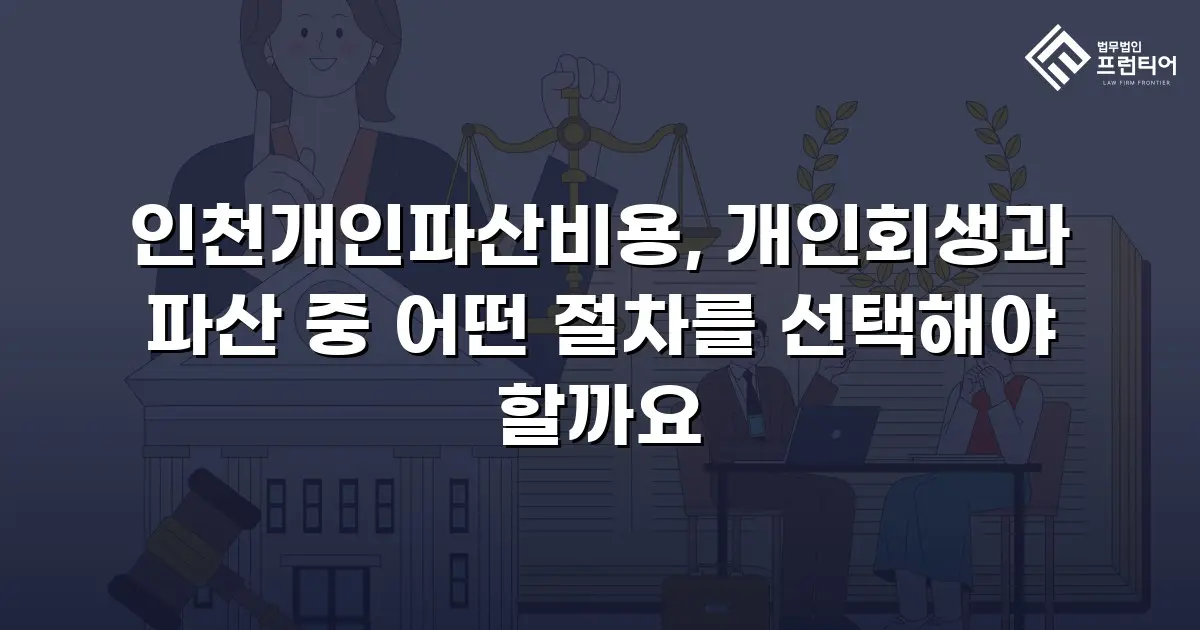 인천개인파산비용, 개인회생과 파산 중 어떤 절차를 선택해야 할까요