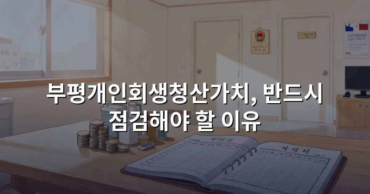 부평개인회생청산가치, 반드시 점검해야 할 이유