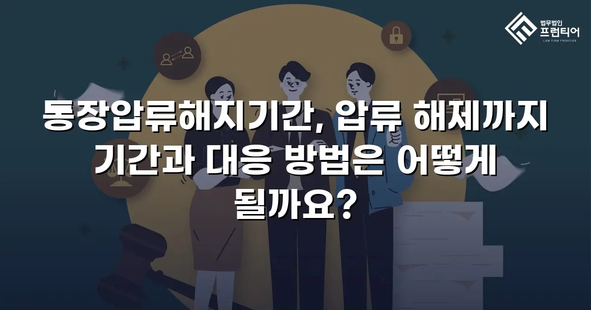 통장압류해지기간, 압류 해제까지 기간과 대응 방법은 어떻게 될까요?