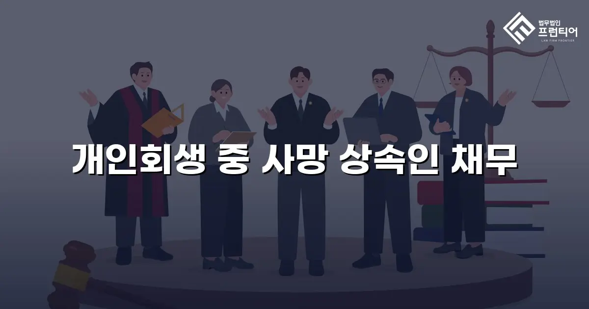 개인회생 중 사망 상속인 채무