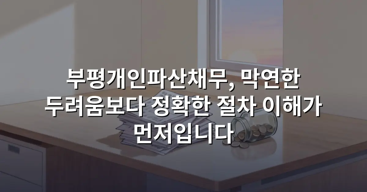 부평개인파산채무, 막연한 두려움보다 정확한 절차 이해가 먼저입니다