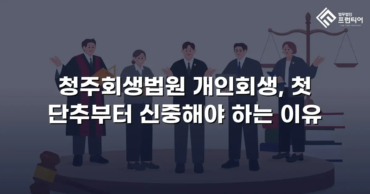 청주회생법원 개인회생, 첫 단추부터 신중해야 하는 이유