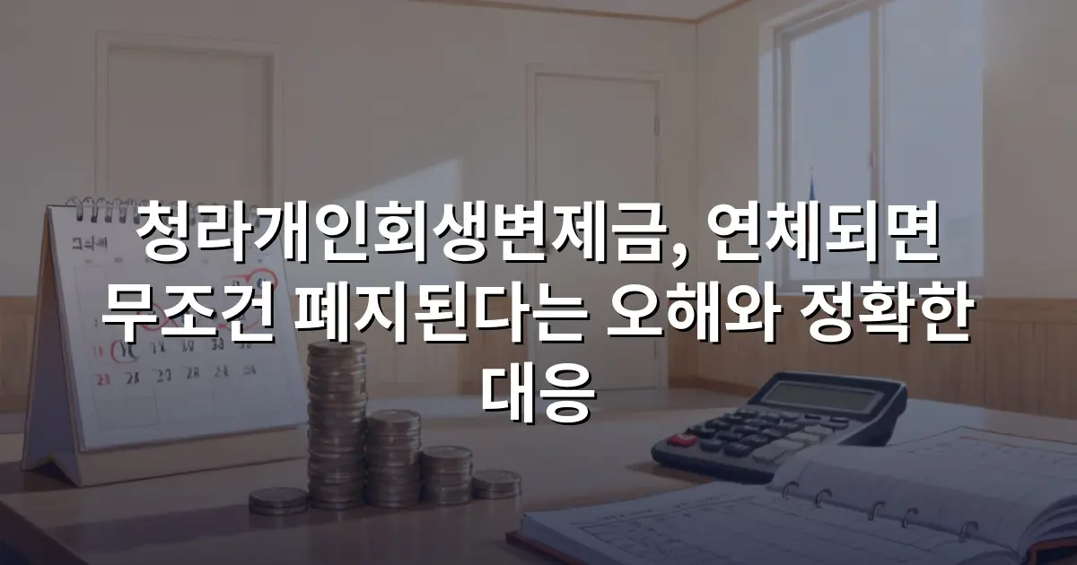청라개인회생변제금, 연체되면 무조건 폐지된다는 오해와 정확한 대응