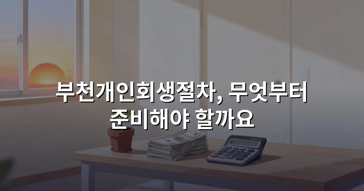 부천개인회생절차, 무엇부터 준비해야 할까요