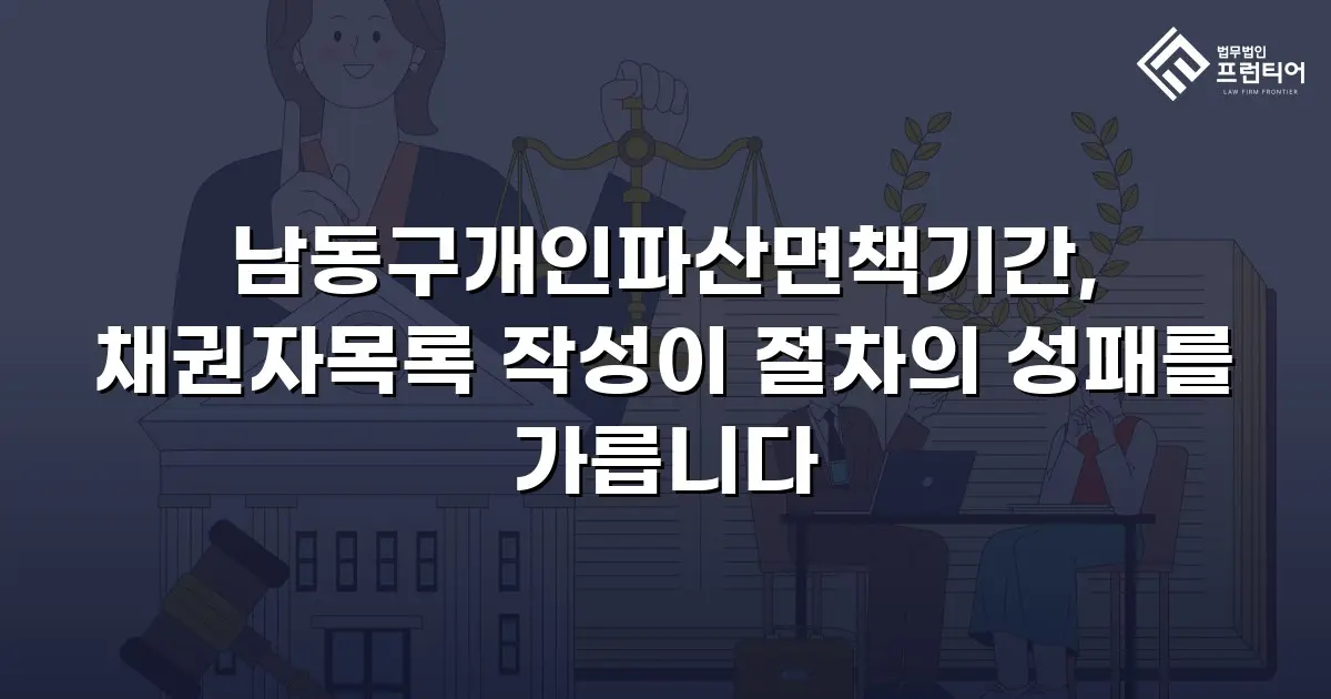 남동구개인파산면책기간, 채권자목록 작성이 절차의 성패를 가릅니다
