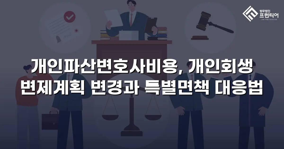 개인파산변호사비용, 개인회생 변제계획 변경과 특별면책 대응법