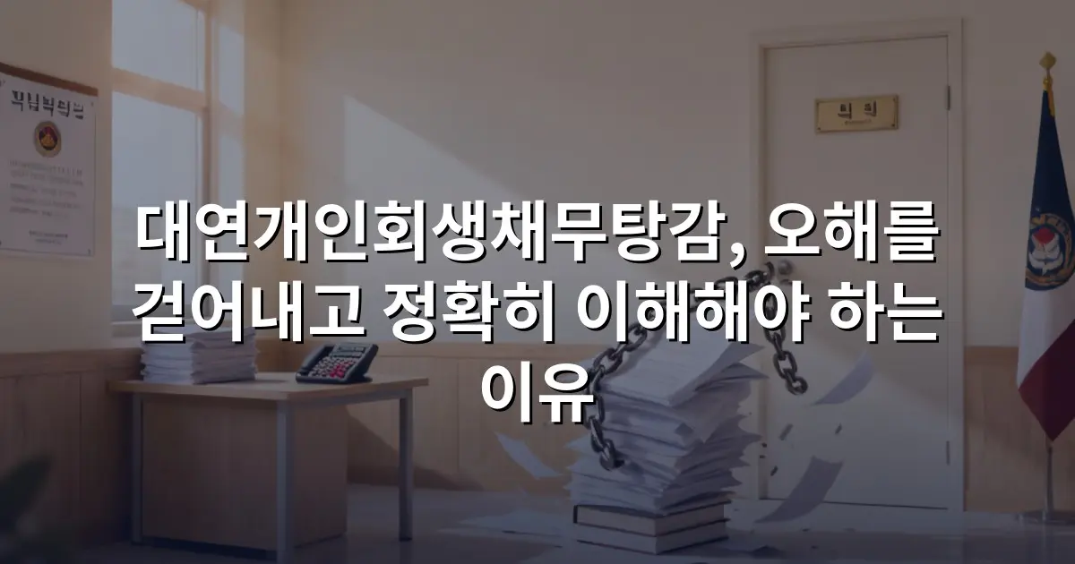 대연개인회생채무탕감, 오해를 걷어내고 정확히 이해해야 하는 이유