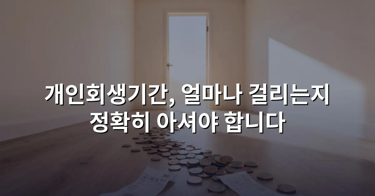 개인회생기간, 얼마나 걸리는지 정확히 아셔야 합니다