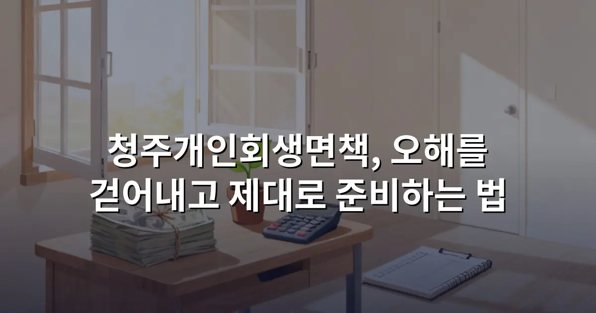 청주개인회생면책, 오해를 걷어내고 제대로 준비하는 법