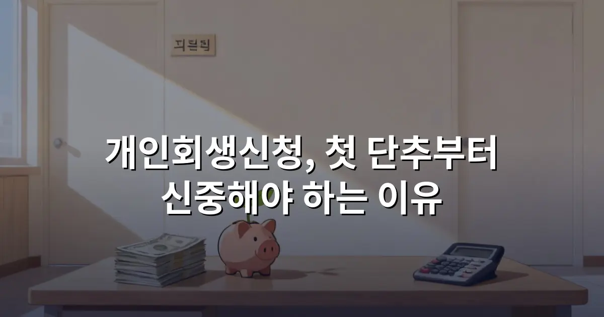 개인회생신청, 첫 단추부터 신중해야 하는 이유