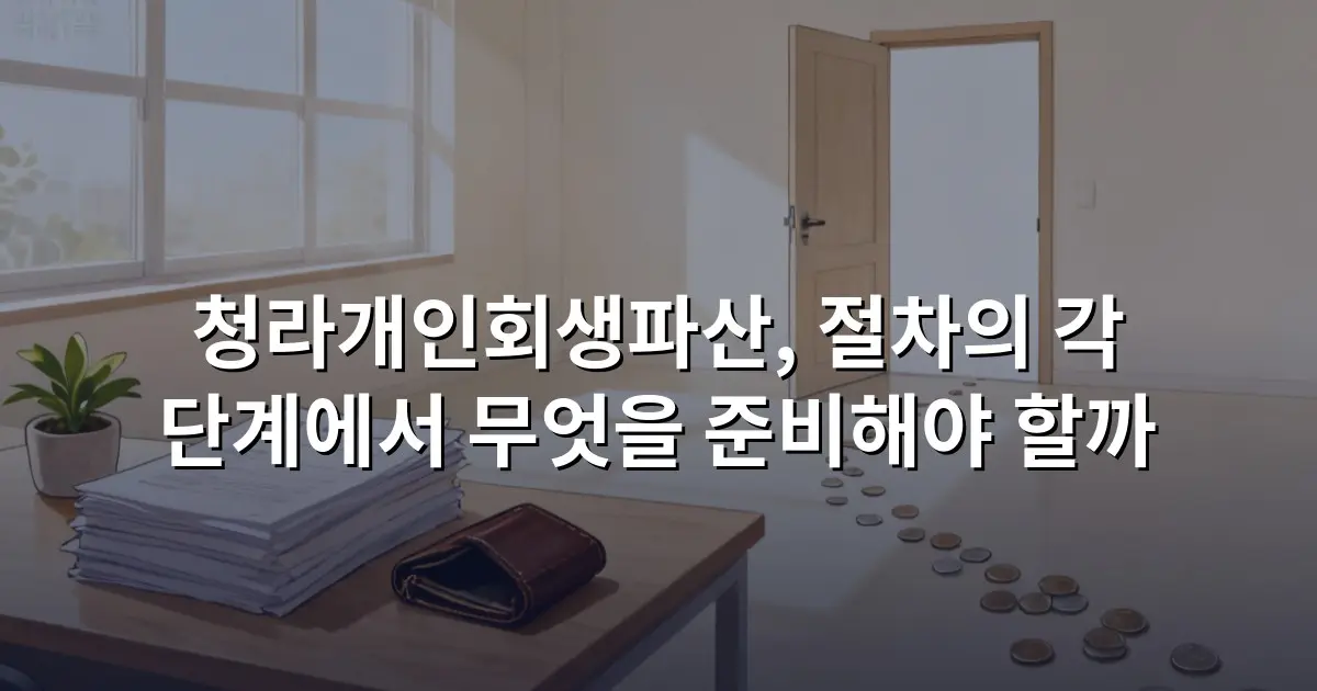 청라개인회생파산, 절차의 각 단계에서 무엇을 준비해야 할까